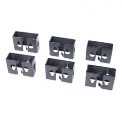 APC Cable Containment Brackets with PDU Mounting - PDU mounting brackets - black - for NetShelter SX